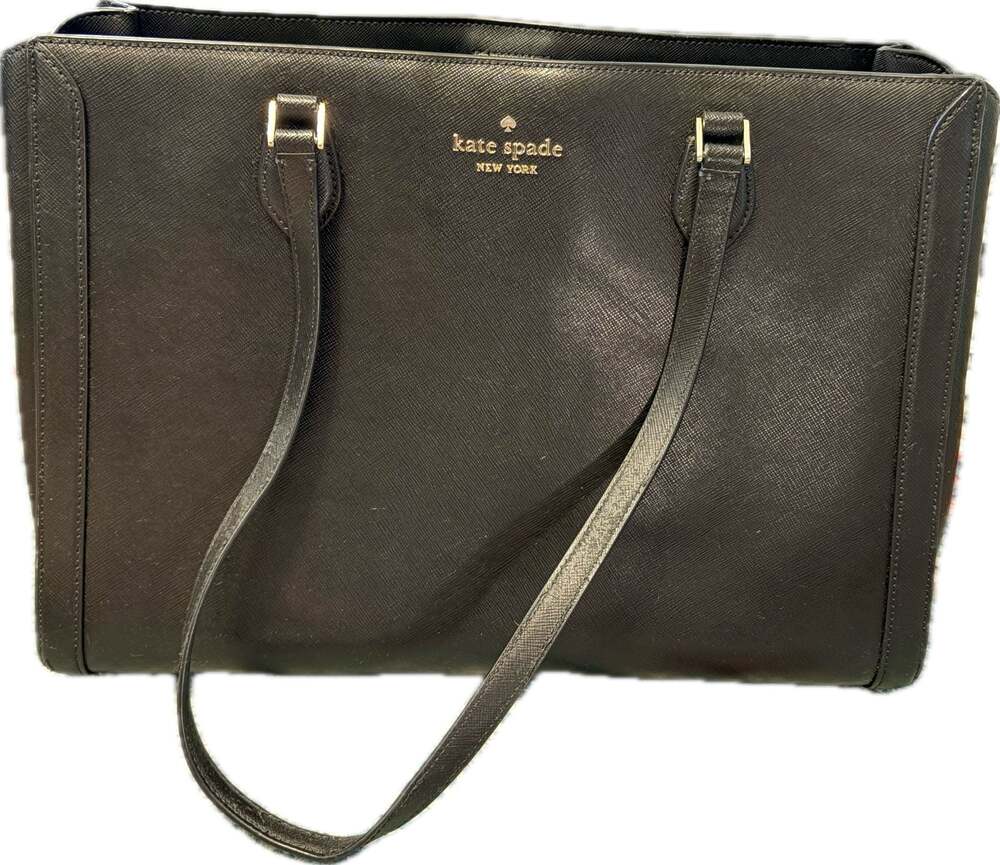 Kate Spade Madison Saffiano Leather Laptop Tote Bag Black